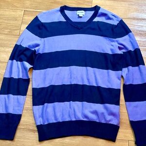 Old Navy men’s sweater- purple/navy blue striped